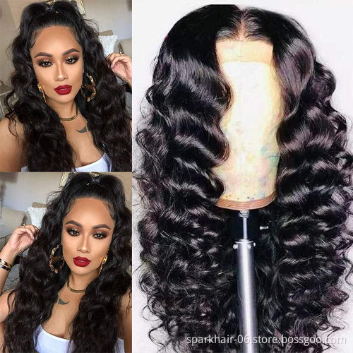 Peruvian Lace Front Wigs Natural Curly Full Lace Human Hair Wig For Black Women Glueless Cuticle Aligned Lace Frontal Wigs